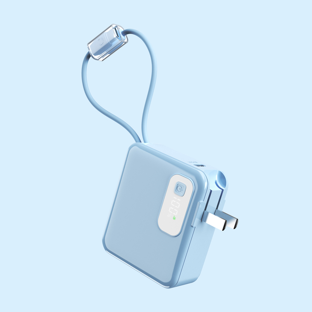 2026 Hot Selling Power Banks Portable Items 10000mAh Smart Charger 22.5W Fast Charging Built-in Portable-Cables