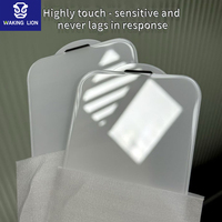 Protection d'écran en verre trempé 9H anti-poussière ESD à maille hautement transparente en arc super large 3D pour iPhone 16 Pro Max 17 Air