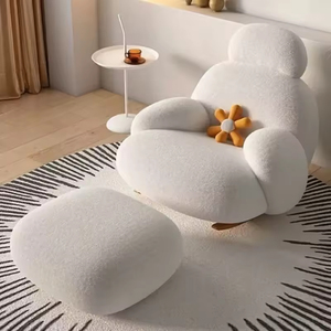 Sillón Mecedora con Cojín Suave, Sillón Deslizante con Asiento Acolchado, Patas de Metal, Cómodo Sillón Sofá <span class=keywords><strong>para</strong></span> Sala de Estar Moderna - Product Image 2