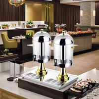 Distributeur automatique de jus et de thé au lait en gros, en acier inoxydable, sur trépied, avec robinet froid, pour hôtels et banquets