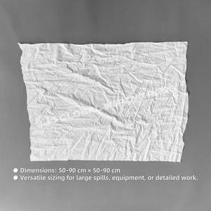 Chiffons en coton industriels pour le nettoyage, chiffons blancs en coton 100% absorbants pour le nettoyage industriel - Product Image 3