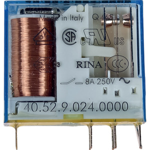 Relais Finder 40.52.9.024.0000 DC24V Miniature PCB Électromagnétique DPDT Accessoire basse consommation - Product Image 2
