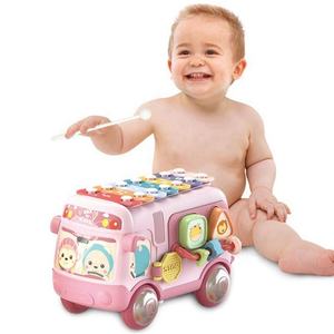 Xilófono de juguete multifunción para autobús escolar, instrumento Musical para bebé, forma de órgano, juego de sonajeros y juguetes para bebés - Product Image 3