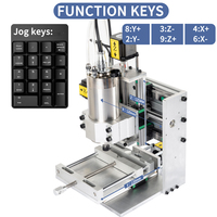 Mini Machine CNC DIY Hobby 1212/3040/4060/6090 Mini Machine CNC de bureau 3/4 axes pour PCB en bois acrylique laiton aluminium usage domestique