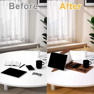 Support de valet de lecture en bois Offre Spéciale personnalisé bibliothèque triangulaire et étagère de lecture support de rangement pratique et support pour les livres - Product Image 6