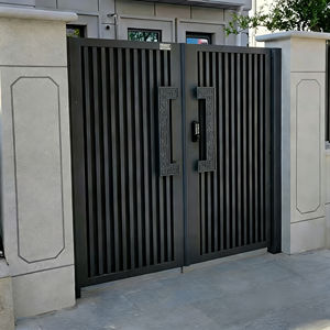 Puerta Exterior de Aluminio, Puerta Metálica de Seguridad Residencial, Puerta Individual Personalizable para Patio Trasero - Product Image 4