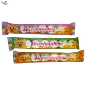 Custom Round Shape Fruit <strong>Jam</strong> Filled Marshmallow <strong>Individually</strong> Wrapped <strong>Mini</strong> Soft Candy Snacks Confectionery for Kids Birthday - Product Image 1