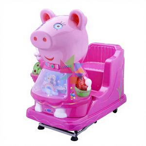 Máquina de Juegos Arcade Colorida con Diseño de Cerditos en Columpio para Niños - Product Image 1