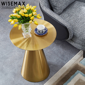 Modern Design Living Room Round <strong>Gold</strong> Brass Stainless Steel Metal Iron <strong>Small</strong> Coffee Corner Side <strong>Table</strong> - Product Image 3