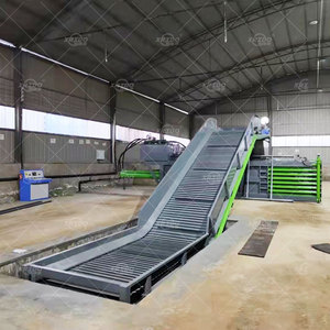 Nhà máy bán hoàn toàn tự động ngang chất thải các tông Báo Chí Baler chai nhựa quần áo Pet lon baling Máy ép - Product Image 1