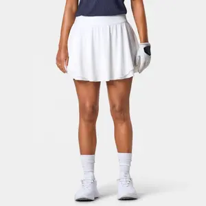打褶网球裙弗拉门戈裙女式高腰运动高尔夫短裙适合锻炼跑步