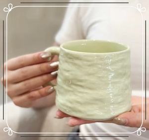 Minimalist Stone Texture Style Ceramic Tea Cup for Home Milk Coffee Breakfast Oatmeal Fruit Dessert Decorative - Product Image 6