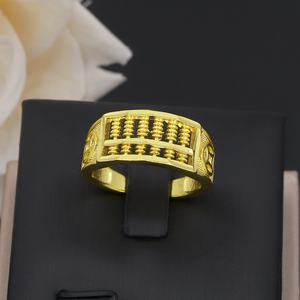 Bague de mariage tendance en laiton JXX, plaquée or 24 carats, pour homme - Product Image 4