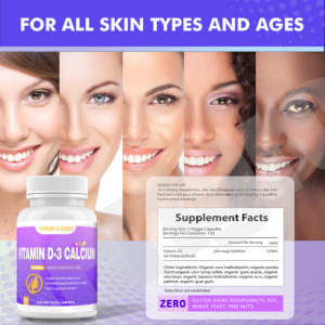 Cápsulas duras de calcio y vitamina de marca blanca OEM, suplementos sanitarios, vitamina de calcio, vitamina de calcio y de marca blanca - Product Image 3
