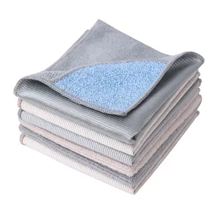 热销多功能百洁布超细纤维清洁布厨房巾碳纤维布