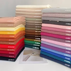 <span class=keywords><strong>Écharpe</strong></span> longue et chaude multifonctionnelle en polyester de couleur unie pour femmes, style coréen, automne 2025, atmosphère Amazonn, châle musulman - Product Image 1