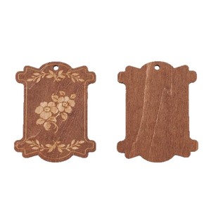 Planche à bobines en bois pour fil à broder, fil à coudre en coton, organisateur de cordes perlées DIY, forme rectangulaire marron - Product Image 5