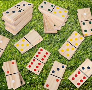맞춤형 클래식 작은 나무 도미노 게임 세트 28 더블 여섯 타일 저장 상자 수제 블록 게임 - Product Image 4