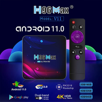 Boîtier TV intelligent H96 Max IPTV 4K, décodeur câble premium USA Canada Europe, boîte TV Android fabriquée en usine