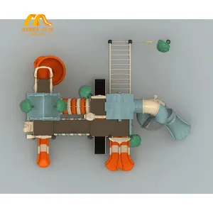 Çocuk okul öncesi oyun ekipmanı ve çocuklar anaokulu için plastik oyun alanı slayt oyunları - Product Image 3