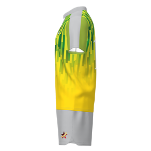 Laatste ontwerp snel drogende korte mouw poloshirt met geprint patroon, aangepaste logo sublimatie poloshirt voetbaltenues uniform - Product Image 4