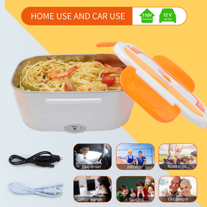 B10-1174 Amz Top Seller Car Home Use Stainless Steel Heating Food Warmer Electric <strong>Lunch</strong> <strong>Box</strong> - Product Image 5