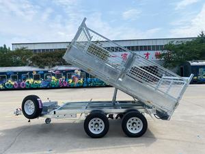 Remorque de transport à double essieu de norme australienne Remorque d'usine de <span class=keywords><strong>véhicule</strong></span> à mailles galvanisées à chaud Remorques utilitaires de cargaison - Product Image 3