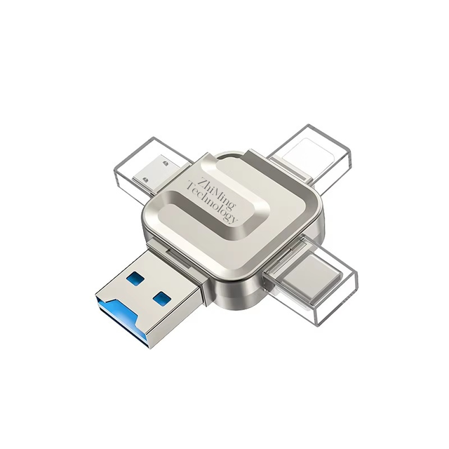Hot Sales USB 3.0 Speed Mini 4 in 1All in 1 64G Flash Memory Card Reader External Installation CF Card Type SD TF Memory