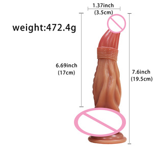 Nuevo Pene Realista de Silicona Líquida con Forma de Elefante de Nariz Roja de Jiuxi para Mujeres, un Juguete Sexual para Adultos con Forma Mutante - Product Image 4