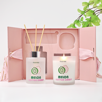 Großhandel Aroma therapie Geschenkset Reed Diffusor Geburtstag Valentinstag Geschenk Natur Soja Wachs Duft kerzen Set