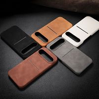Coque de Téléphone Portefeuille Antichoc en Cuir PU Mat Sensation Peau avec Fente pour Cartes, Luxe pour Google Pixel 10 Pro XL Pixel 9 8 Pro
