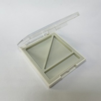 Funda de paleta de maquillaje transparente recién lanzada, funda de plástico para sombra de ojos compacta con cierre