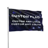 Drapeau personnalisé en polyester durable et écologique, impression photo simple ou double face, pour promotion de campagne (vente en gros)