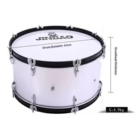 Jinbao Davul Seti JBMB2412G 24 İnç Snare Corps Model Dikey Yürüyüş Bas Formasyon DAVULU Omuz Askılı