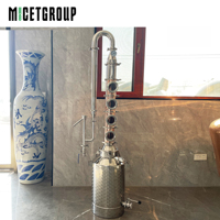 Distillateur d'alcool en acier inoxydable de petite capacité 50l Distillateur de bière en cuivre Distillateur de rhum Distillation Liqueur à vendre
