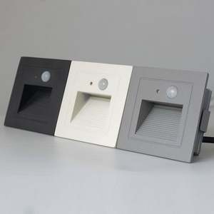 Carré Rectangulaire Couloir Encastré Pied Escalier Étape Applique Intérieur Extérieur Capteur Pont Escalier Lampe 3W Escalier LED Étape Lumière - Product Image 4