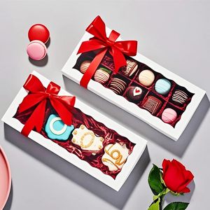 Cajas Blancas para Galletas con Ventana para Trufas de Chocolate, Donuts y Dulces, para Navidad, San Valentín, Pascua, Día de la Madre - Product Image 1