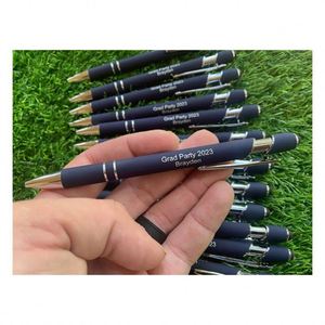 Custom 2 in 1 Modern Ballpoint <b>Pen</b> Multi-Colored Metal <b>Stylus</b> Laser Engraved Logo Printed Promotional Graduation Business Gifts - Product Image 1