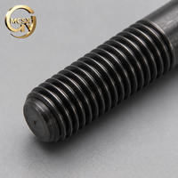Durable Carbon Steel Stud Bolt CNC Threaded Double End Stud Black Oxide Custom Length