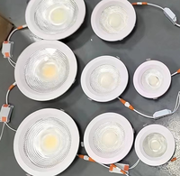 Downlight LED moderne 2.5/4/5/8 pouces lumière de trou de plafond projecteur de maison tricolore pour salon salle à manger pour l'intégration à la maison