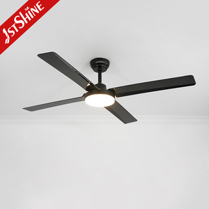 1stshine Ventilateur de Plafond Led 6 Vitesses Haute Qualité 4 Pales Éclairage LED 52 Pouces Ventilateur de Plafond Lumière - Product Image 1
