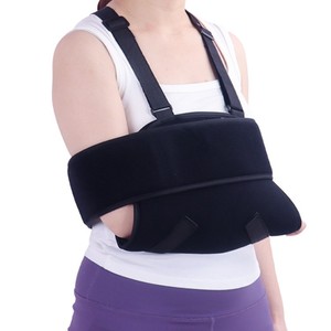 Sangle de maintien pour avant-bras, double sangle d'épaule, noire, réglable, pour la protection du coude et du bras, unisexe - Product Image 1
