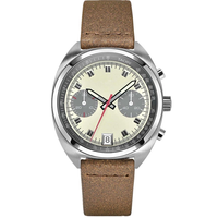 Montre chronographe automatique en acier inoxydable 316L pour hommes, de luxe, ST1901