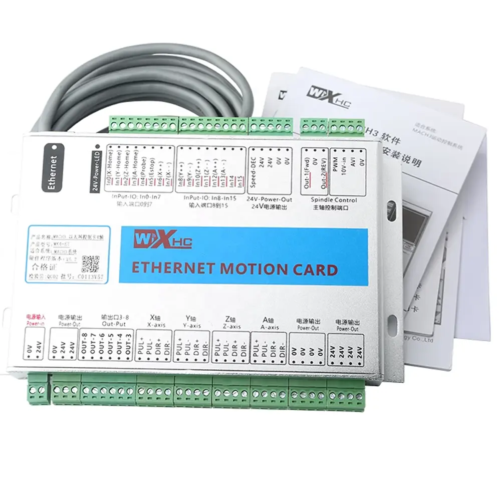 XHC Ethernet Mach3 Breakout Board 3 4 6 Achsen Bewegungskontrolle Karte Frequenz 2000KHZ Regler für CNC-Drehmaschine Gravurmaschine