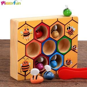 En 2020 amazon vende de madera lindo abeja recogiendo juguetes para atrapar y la práctica de alta calidad de juguetes de madera - Product Image 4