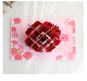 Carte de vœux pop-up 3D fleur bouquet mère en papier, avec note, estampage doré et DIY pour femmes - Offre spéciale - Product Image 6