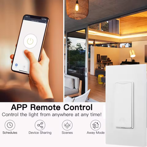 สวิตช์อัจฉริยะติดผนังแบบ WiFi รุ่น KS-S01 มาตรฐานอเมริกา 120V สำหรับบ้านอัจฉริยะ ช่วยให้ชีวิตในบ้านดียิ่งขึ้นและสนุกสนานขึ้น ต้องใช้สายกลาง - Product Image 5