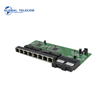 리버스 POE 스위치 10/100/1000M 기가비트 이더넷 스위치 8 RJ45 Lan UTP 2 SC 광섬유 포트 RPOE 스위치 PCB 보드 미디어 컨버터