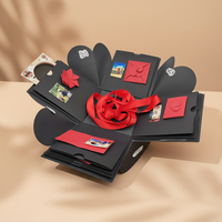 Carpas de Regalo Sorpresa Hechas a Mano de Alta Gama con Explosión de Brillo para Cumpleaños, Aniversarios, Bodas - Álbum de Fotos Personalizado y Scrapbook