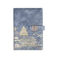 Set de Regalo Empresarial con Cuaderno A5, Estilo Chino Wenchuang, Bloc de Notas Grueso con Logotipo Personalizado
